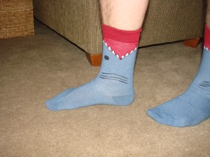 men's shark socks