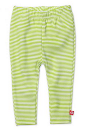 Zutano Lime Candy Stripe Baby Skinny Legging