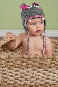 Knit babies hippo hat