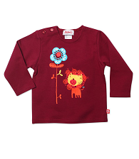 Doily Lion Long Sleeve Baby Screen Tee 2