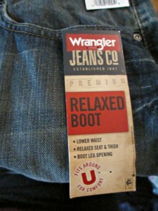 Wrangler clothing tag