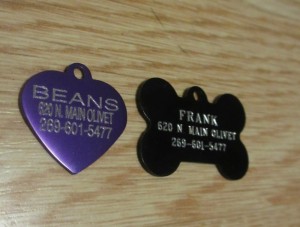 hot dog tags 4.99 engraved dog tags