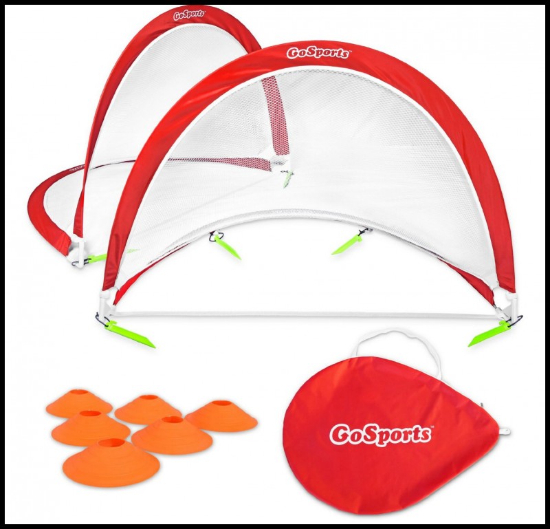 GoSports ~ Portable Pop-Up Soccer Goals With Cones & Case