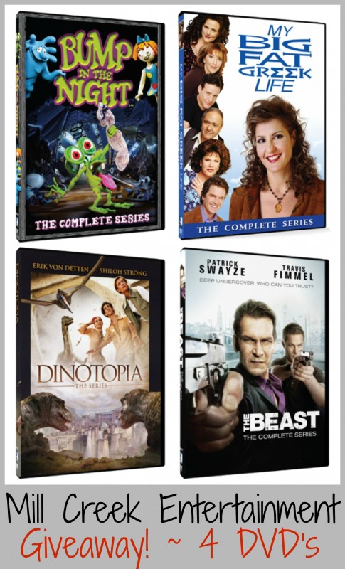 Mill Creek Entertainment Giveaway ~ 4 DVD's. Dinotopia, The Beast, My Big Fat Greek Life, and Bump in the Night!