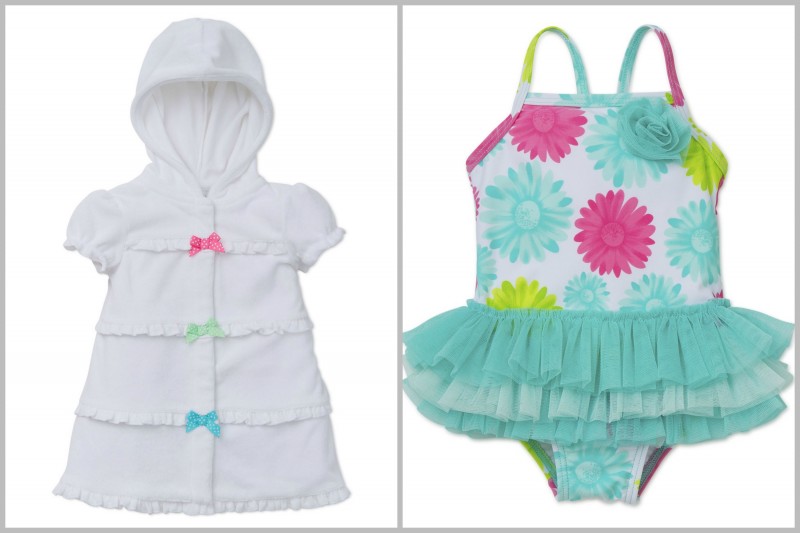 LittleMe ~ Little Me~ Summer Fun, Vacation Sun, Get Ready To Swim: Daisy Swimsuit and Swim Coverup