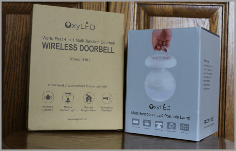 OxyLED Bright Portable LED Light & 4-in-1 Wireless Doorbell