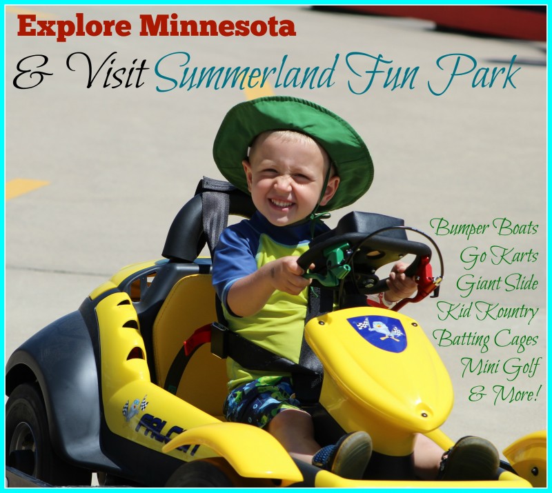 Minnesota Vacation Destination: Central Minnesota's Hidden Gem: Summerland Fun Park ~ Expansion Opening Soon! St. Cloud, MN. They offer 2 mini golf courses, bumper boats, mini bumper boats, go karts, indie karts, kiddie karts, jr. go carts, water slide, snacks and food, and so much more!