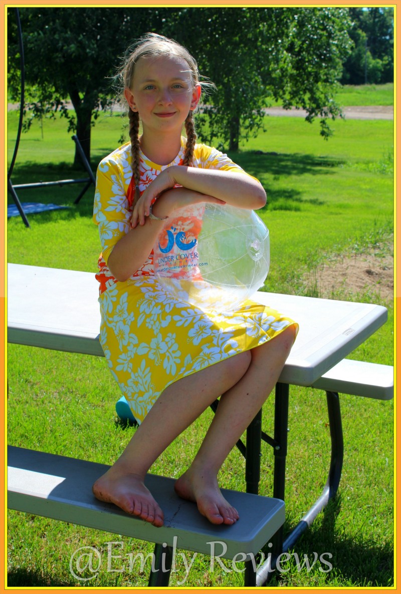 Undercover Waterwear ~ Stylish Protection From The Sun For Women & Girls ~ Hibiscus Swim Skirt & Shirt Set