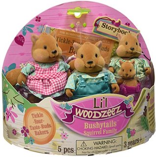 Li'l Woodzeez Bushytail Squirrel Family