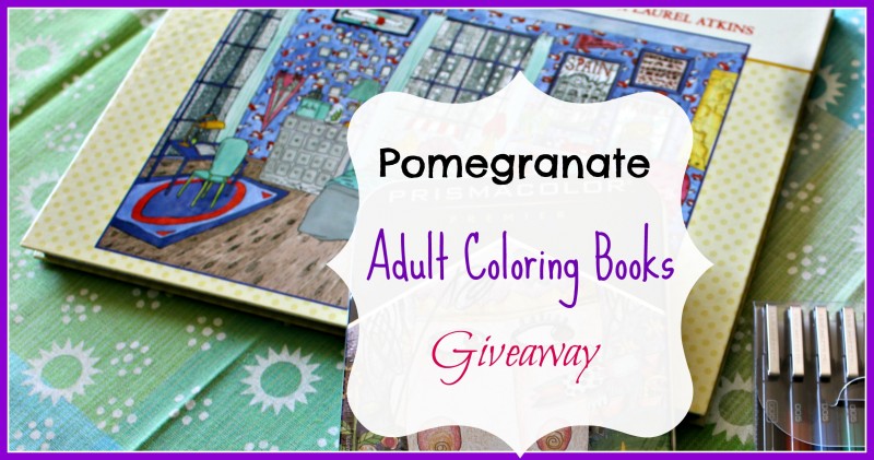 Pomegranate Adult Coloring Book {Giveaway} 8/20