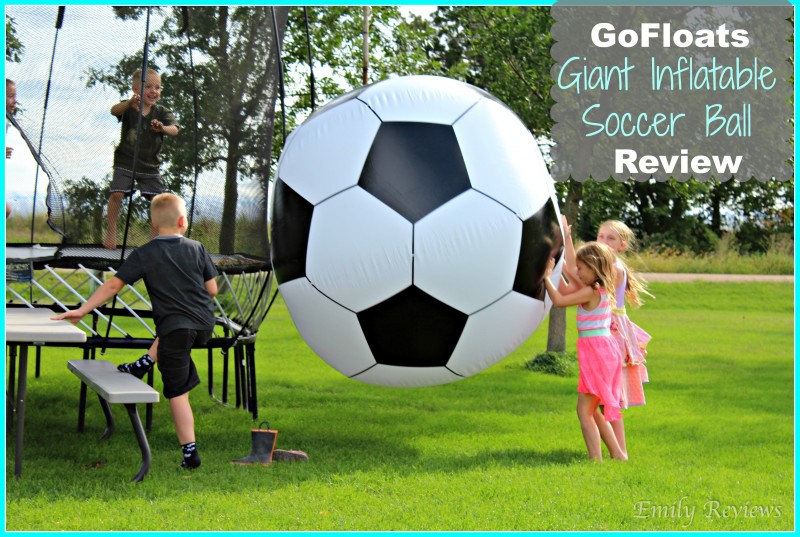 GoFloats Giant Inflatable Soccerball - 6 Feel Tall & So Much Fun