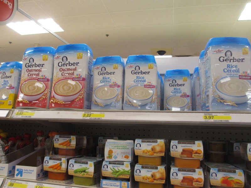 Gerber cereal at target