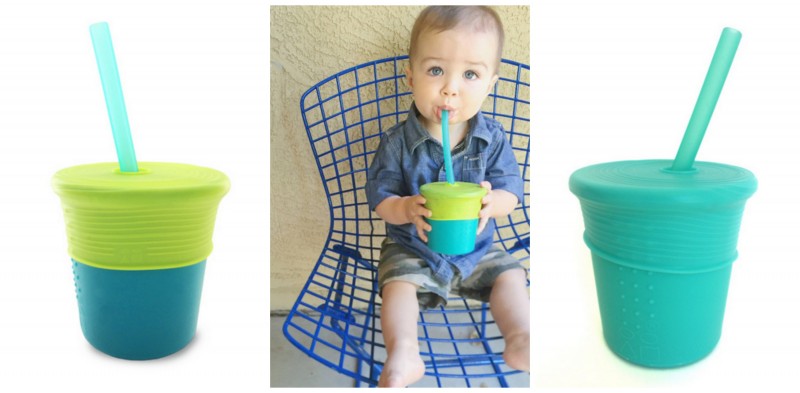 Silikids ~ Go Sili With Children's Silicone Table Wear ~ Siliskin® Silicone Straw Cup 