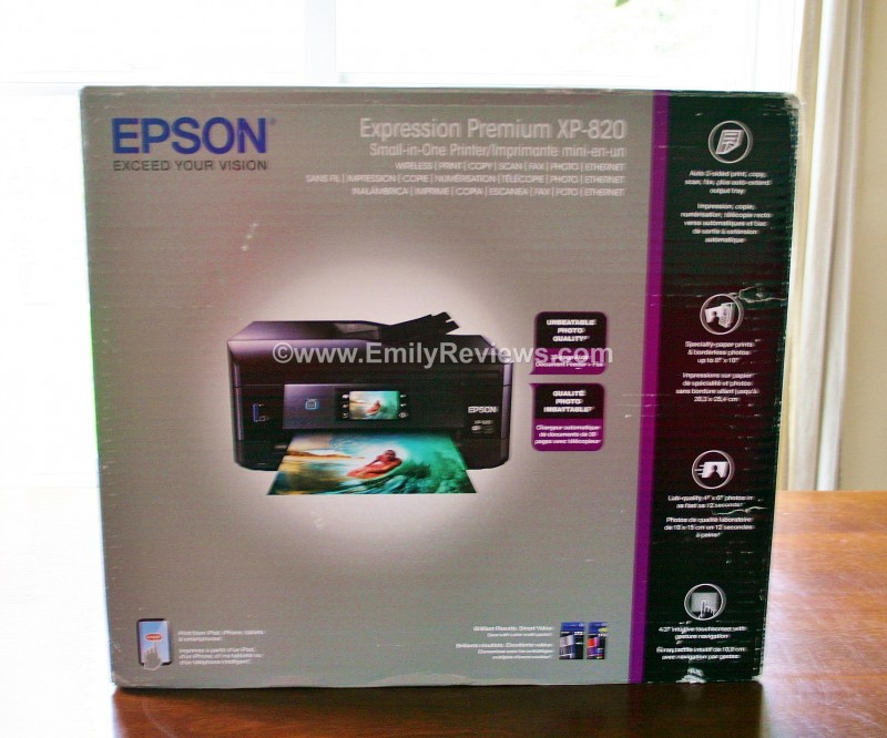 New Epson Expression Premium Xp 820 Small In One Printer ~ Review Emily Reviews 9836