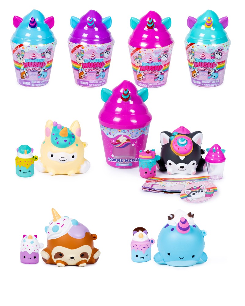 Smooshy Mushy unicorn milkshake cups