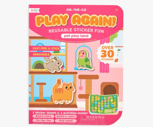 play again! mini on-the-go activity kit - pet play land
