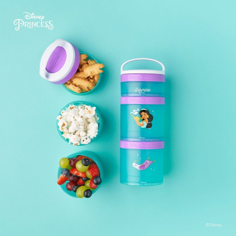 Whiskware Just For Fun Stackable Snack Pack Containers - Skating Unicorn 