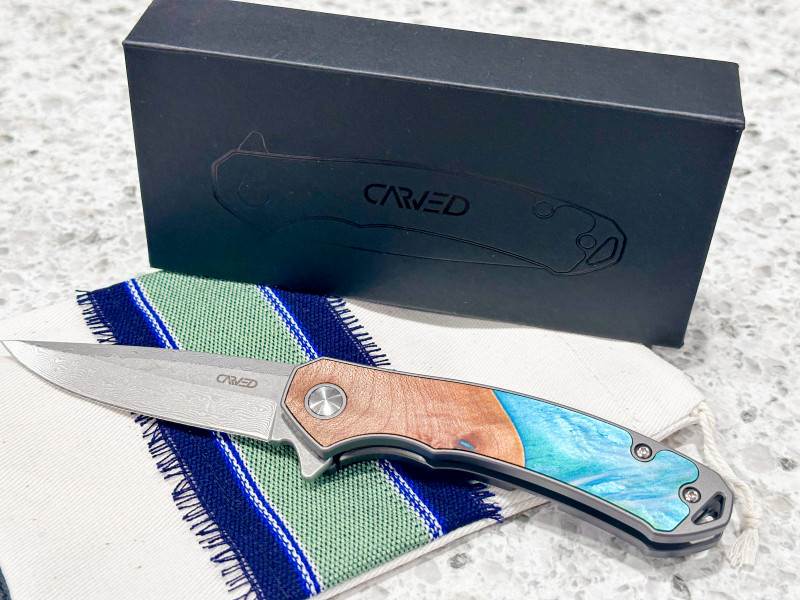 Carved Minimalist Pocket Knife - Great Christmas Gift Idea!