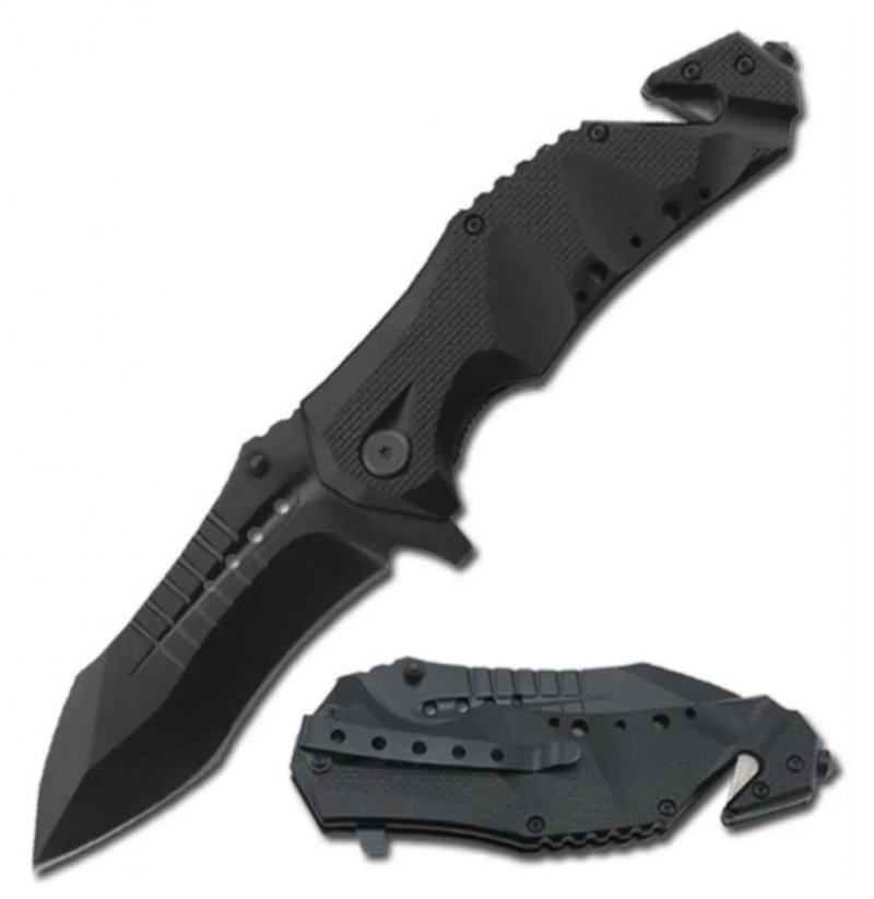 ELITEDGE® STAINLESS STEEL TACTICAL RESCUE FOLDING KNIFE 3.75"