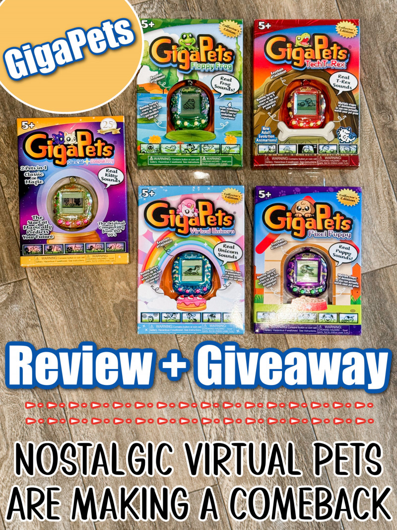 GigaPets Review + Giveaway: Nostalgic Virtual Pets Making a Comeback.