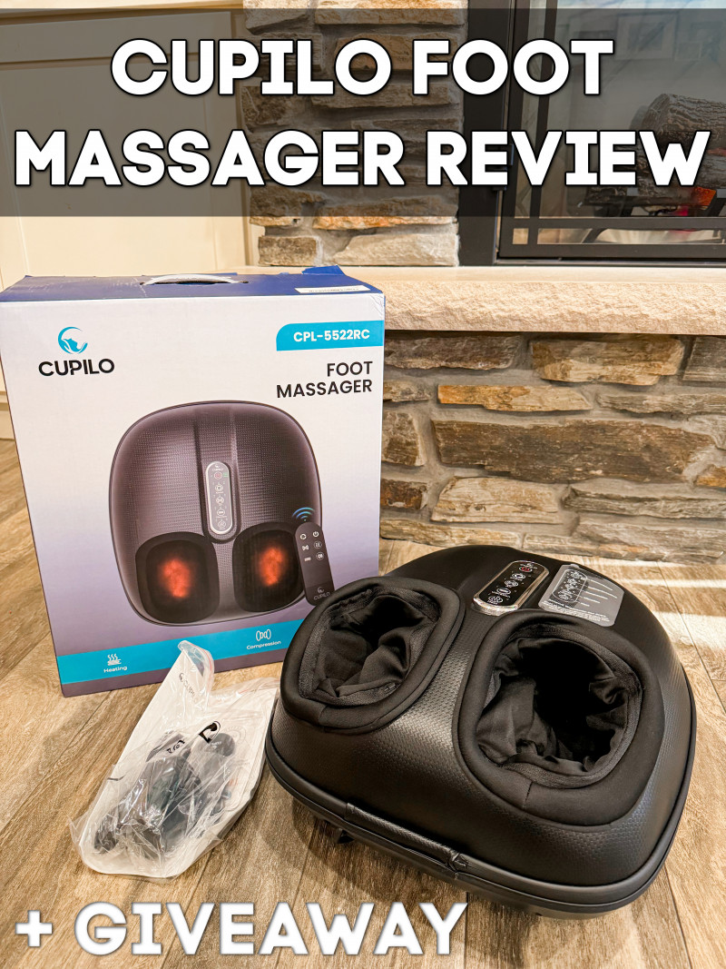 CuPiLo Foot Massager Review + Giveaway.