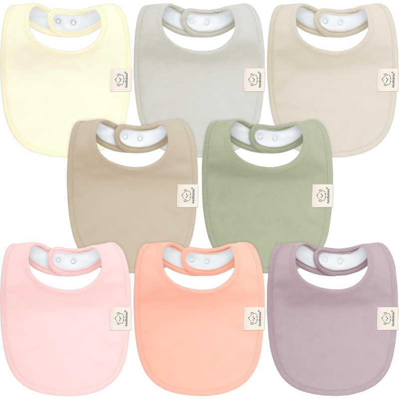 8-Pack Organic Baby Bibs