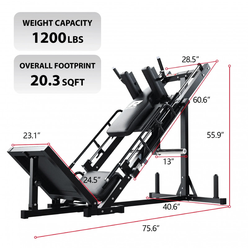 RitFit, Leg Press, Squat Machine, Calf Raise Machine, Home Gym