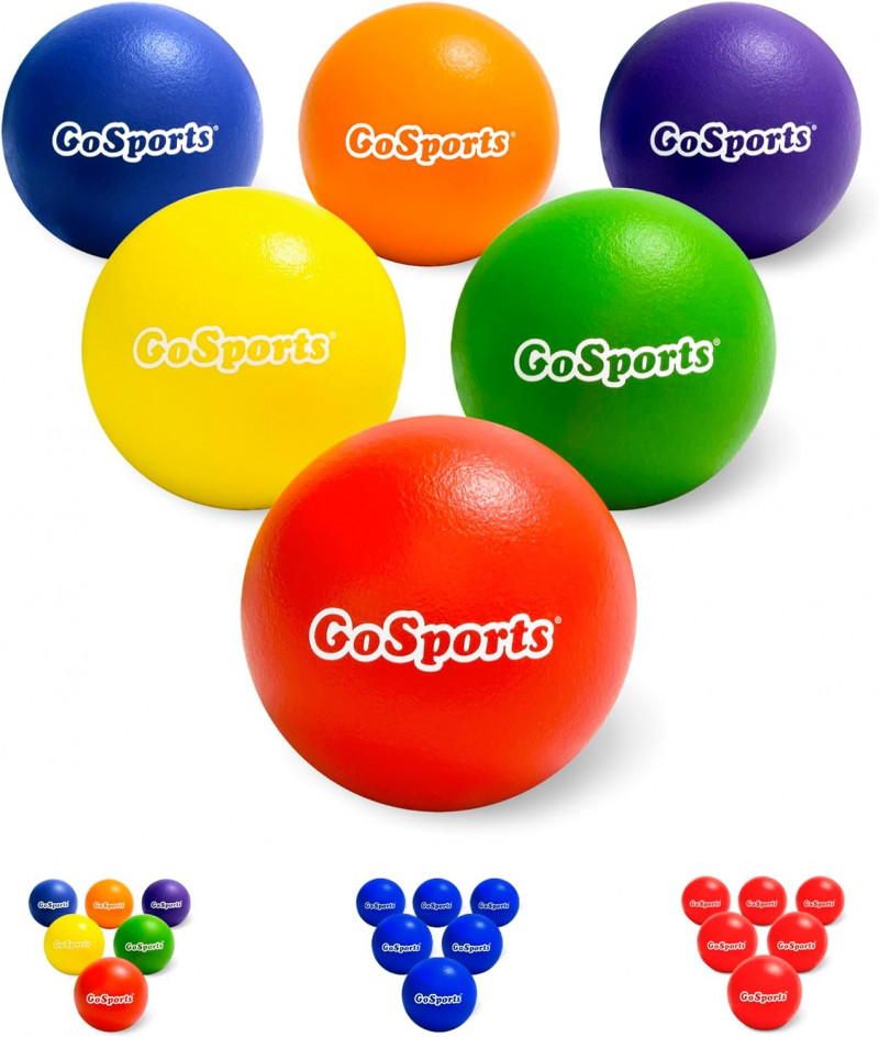 GoSports Soft Skin Foam Playground Dodgeballs.