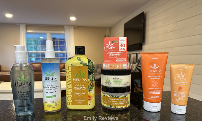 Hempz, Hemp Skincare, Sunscreen, Bodywash, Sugar Scrub, After Sun Care