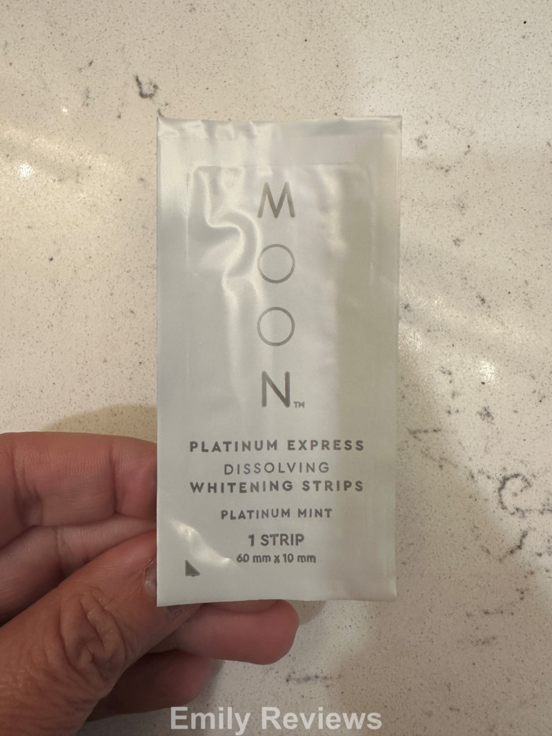 Moon Oral Beauty,  Platinum Express Dissolving Whitening Strips, Teeth Whitening, Oral Care