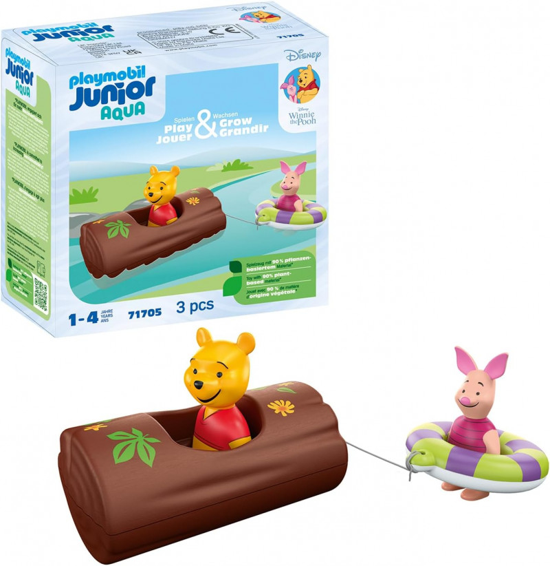 PLAYMOBIL Junior & Disney: Winnie The Pooh's & Piglet's Water Adventure.