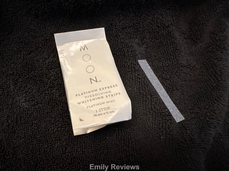 Moon Oral Beauty,  Platinum Express Dissolving Whitening Strips, Teeth Whitening, Oral Care