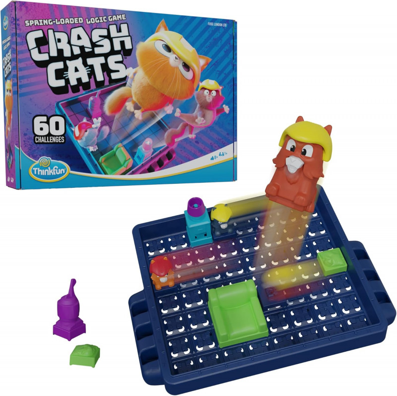 ThinkFun Crash Cats: The Super Fun Spring Loaded Logic Game for Children.