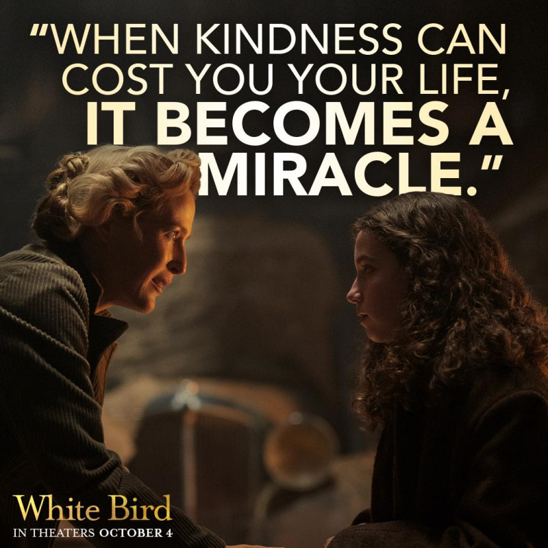 WHITE BIRD - In Theaters October 4 (+ Amazon GC Giveaway).