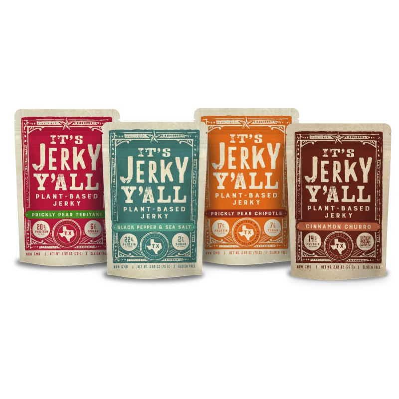 All ya'lls jerky vegan jerky 