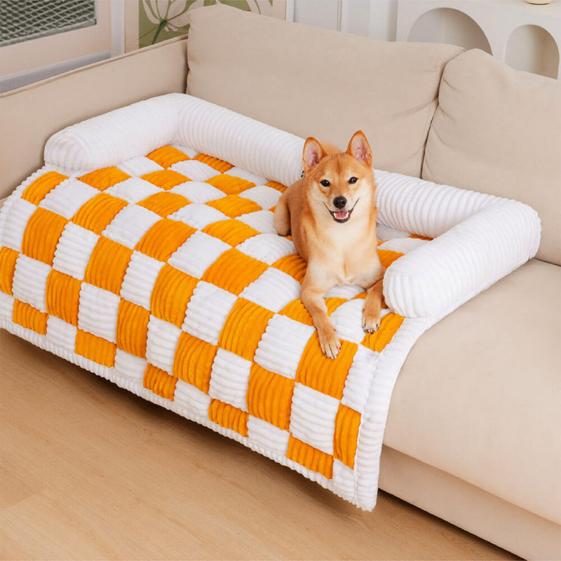 FuzzyFunny couch cover dog bed