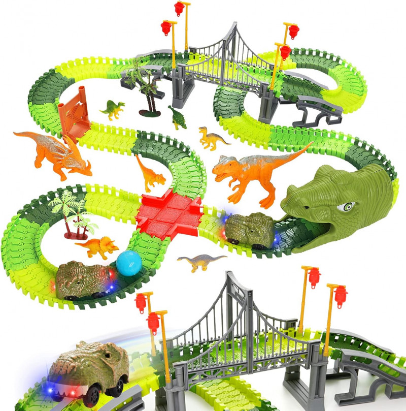 Dinosaur Toys Race Car Track.