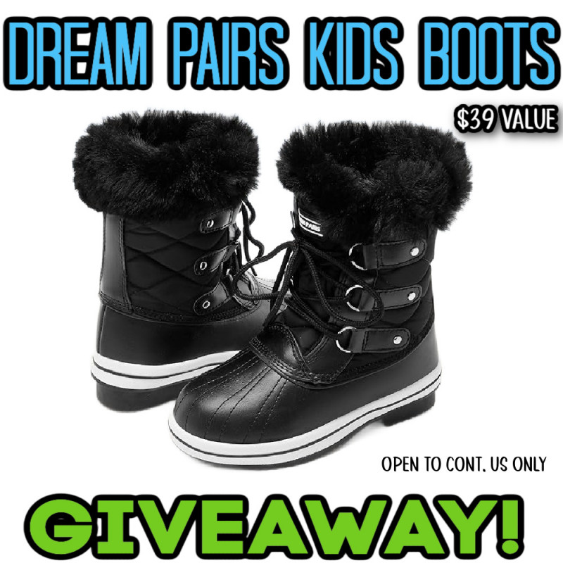 Dream Pairs Kids Winter Boots Giveaway.