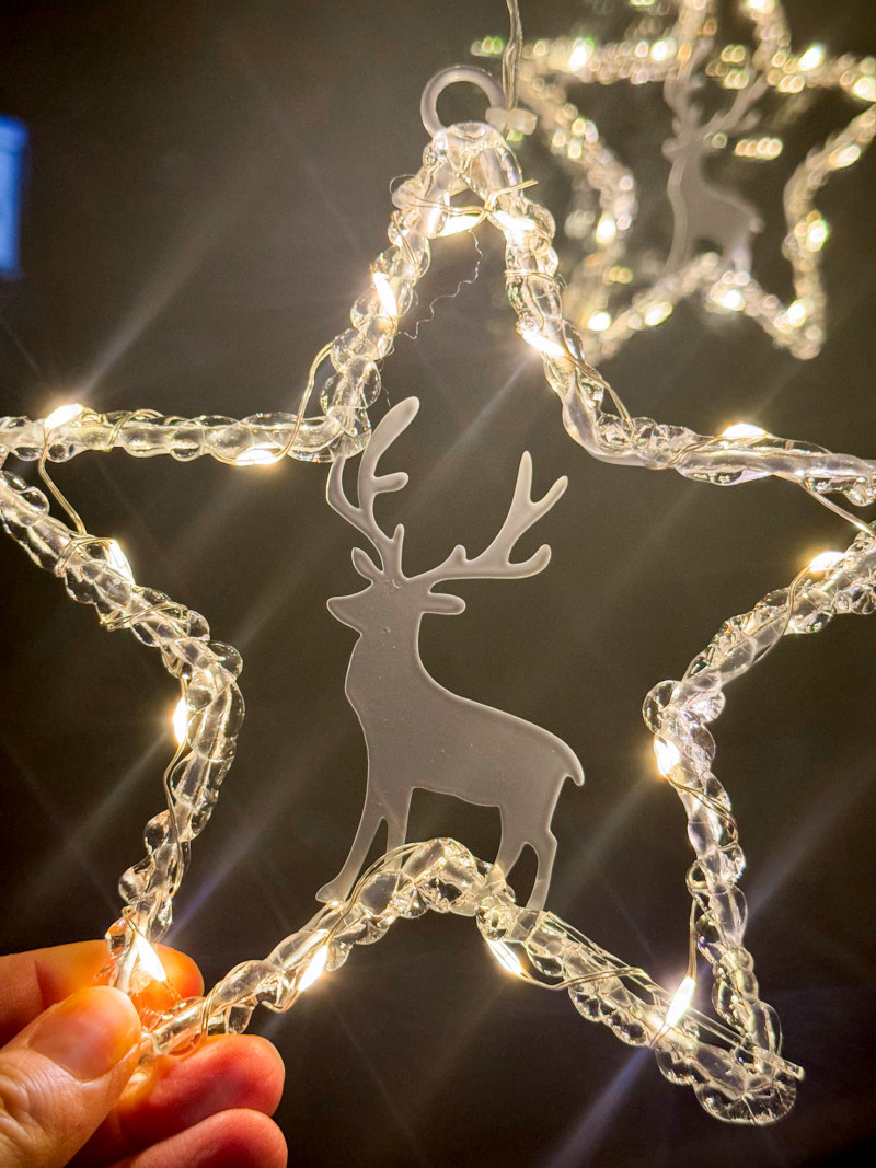 Curtain String Lights: Christmas Window Decorations.