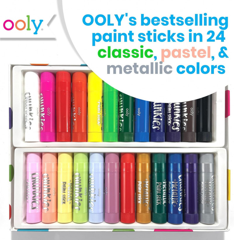 Ooly Chunkies 24 Paint Sticks For Kids/.