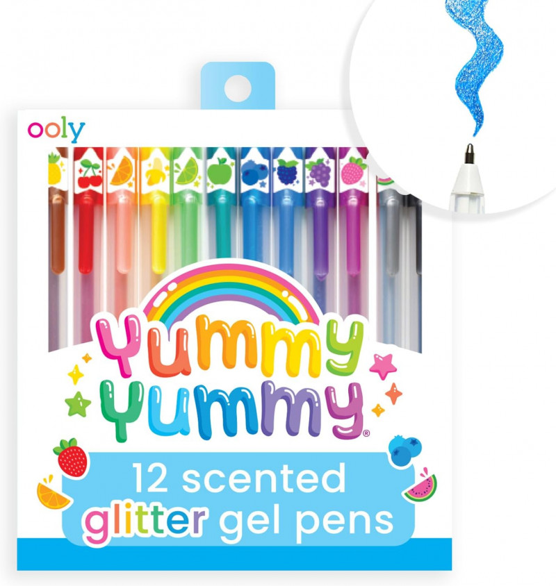 Ooly Scented Yummy Yummy Glitter Gel Pens Set of 12 Pens.