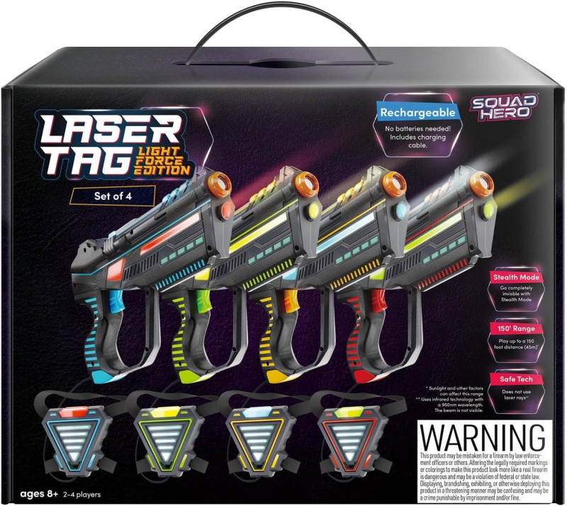 Rechargeable Laser Tag for Kids, Teens & Adults.