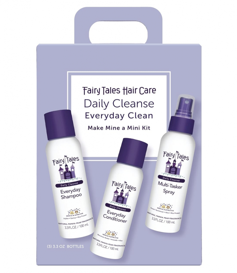 Fairy Tales Daily Cleanse Shampoo, Conditioner, and Spray - Travel Pack.