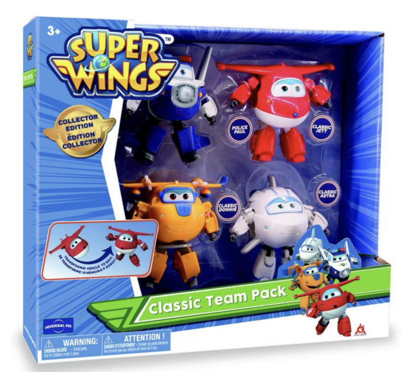 Super Wings Transforming Characters Collector 4-pack.