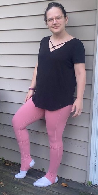 aspire pink leggings