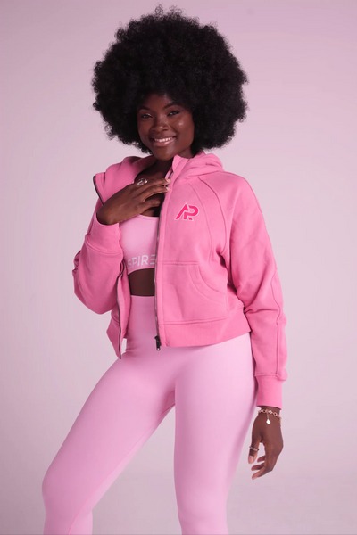 aspire pink ap hoodie