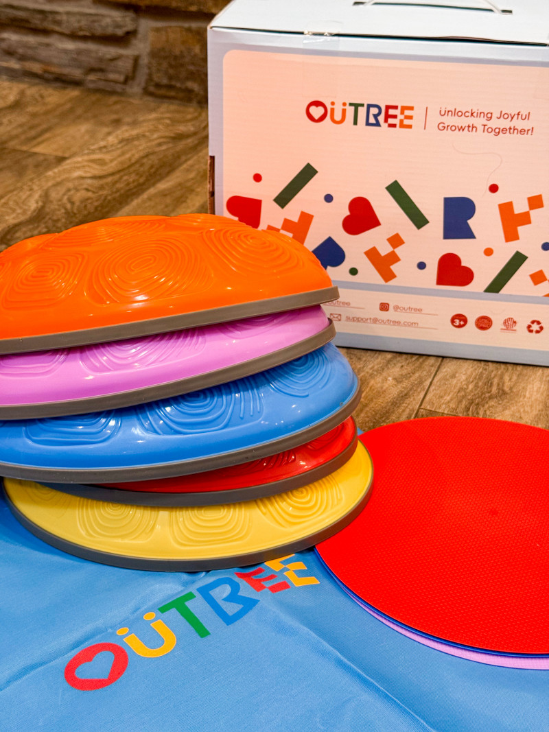 Outree Balance Stepping Stones and Sensory Play Tent Review (+ Giveaway).