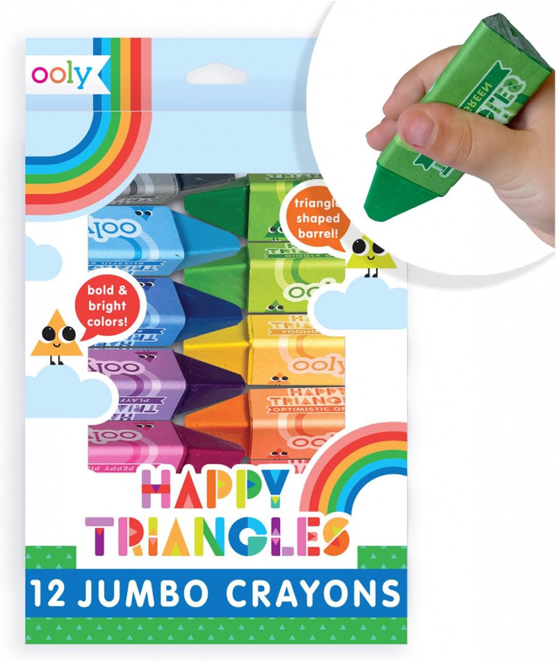 Ooly Jumbo Triangle Crayons.