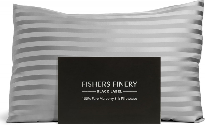 Fisher's Finery 30 Momme 100% Pure Mulberry Silk Pillowcase with Gift Box.