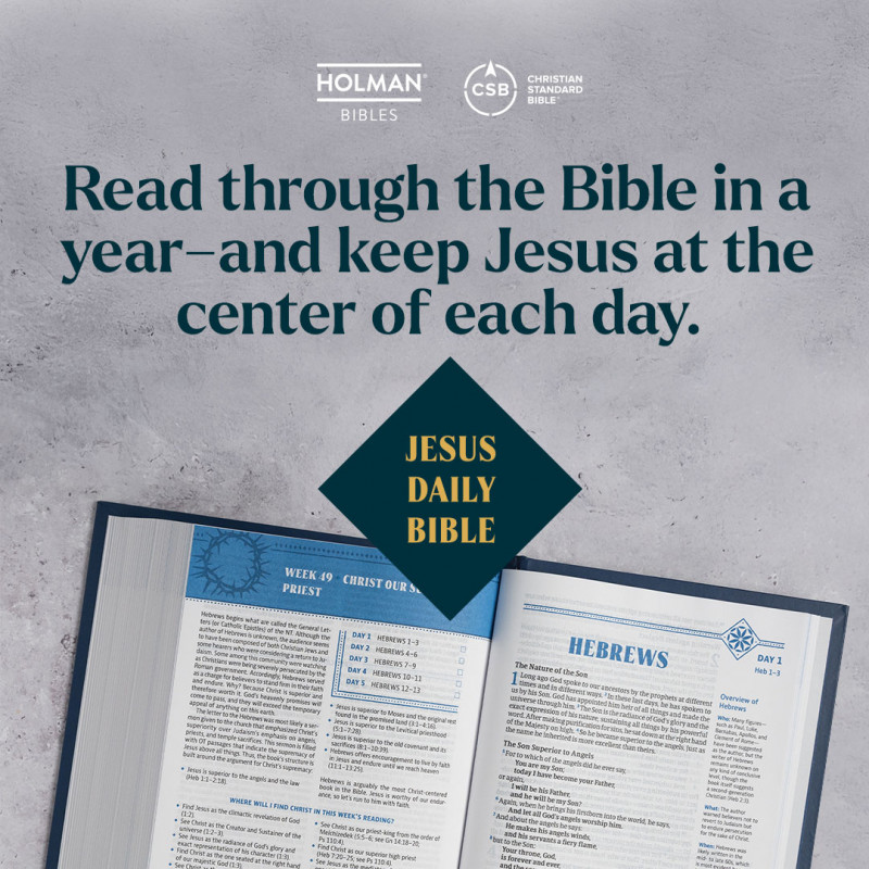 CSB Jesus Daily Bible Now Available! Review + Giveaway.